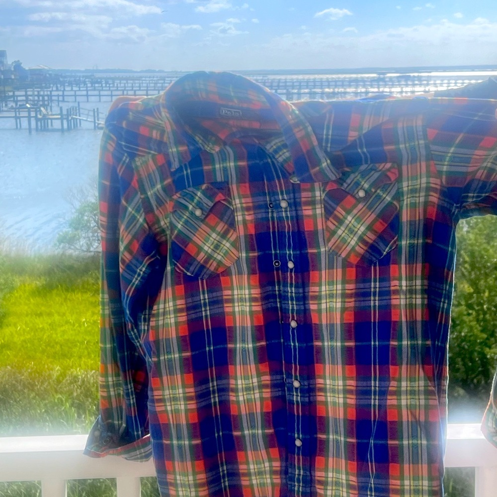Vintage Ralph Lauren Plaid Cowboy Shirt